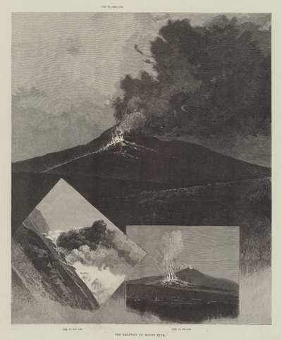 エトナ山の噴火 作： Charles Auguste Loye